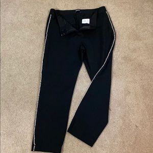 Express pearl trimmed black pants